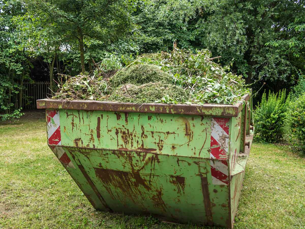Gartenabfälle entsorgen: Schnittgut im Container 